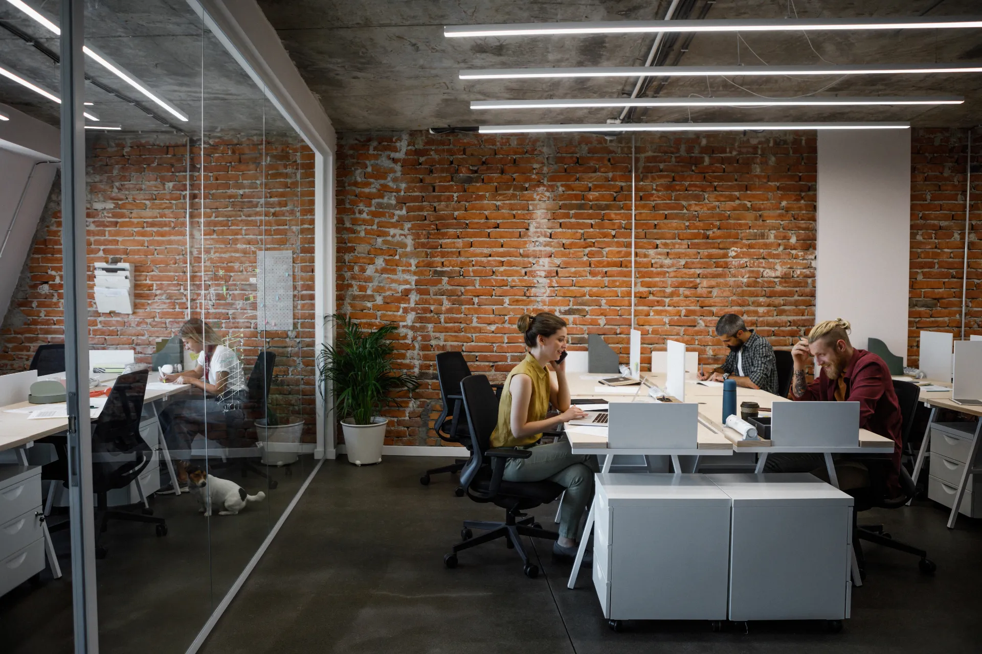 Lounge zona VirtuHub coworking prostora u Zemunu